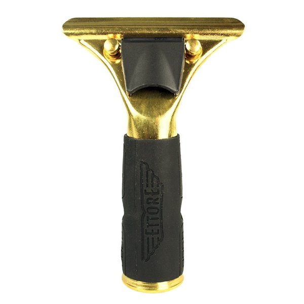 Ettore Quick Release Brass with Rubber Grip Squeegee Handle  12 Pack, 12PK 1339